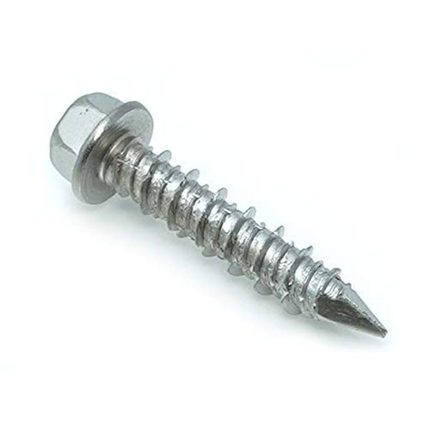 CONFAST 1/4 x 1-1/4 Concrete Screws 410 Stainless Steel Hex with Concrete Drill Bit for Anchoring to Masonry 50 per Box Block or Brick 